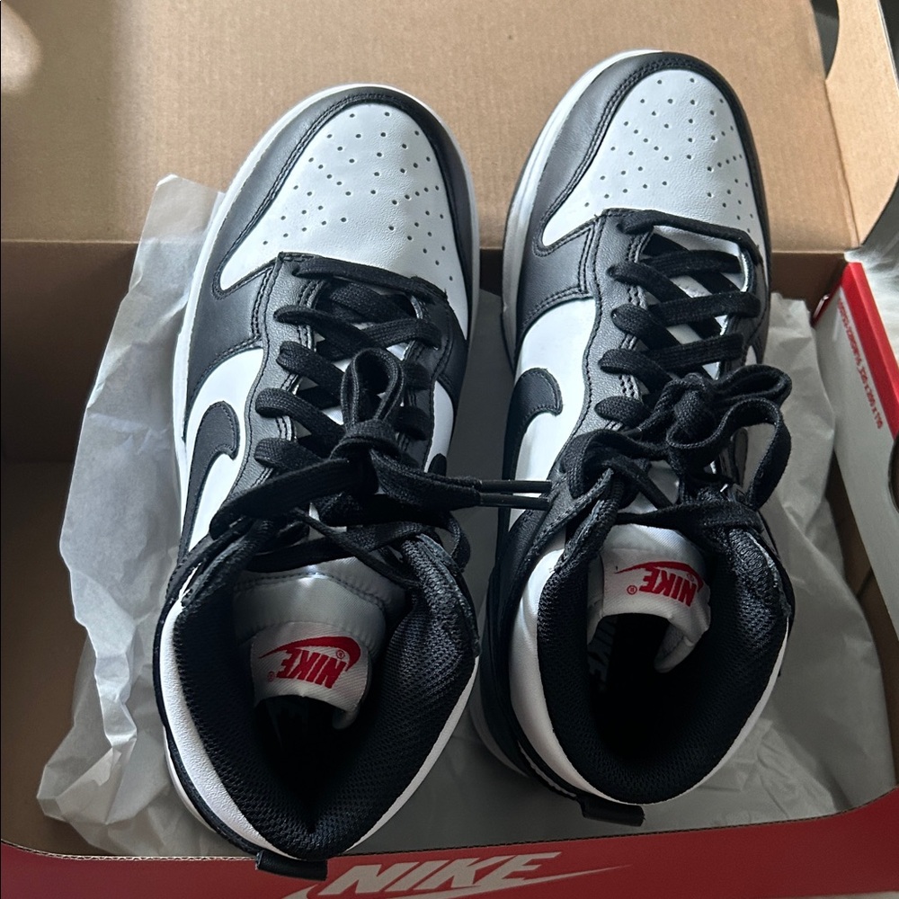 Nike Women’s Black and White High-Top Sneakers